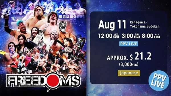 NJPW Freedoms PPV 2023 Live