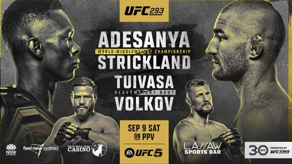 UFC 293 Adesanya vs. Strickland PPV Pay Per View