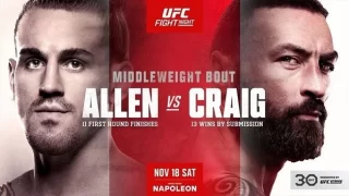 UFC Fight Night Allen vs. Craig 11/18/23 – November 18th 2023