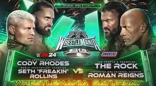WWE WrestleMania XL 2024 Day 1 Saturday PPV 4/6/24