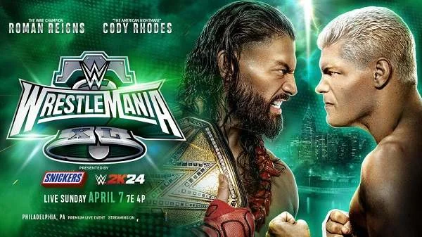 WWE WrestleMania XL 2024 Day 2 Sunday PPV 4/7/24